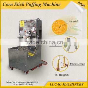 2016 Hot sale A008 stainless puffed corn extruder machine price