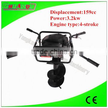 2016 new design 4 stroke gasoline earth driller with big bit