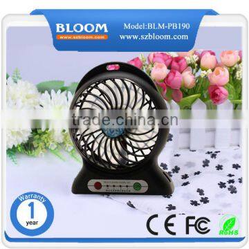 Factory price fan , gifts power bank fan , 2600mah gifts fan with power bank supply