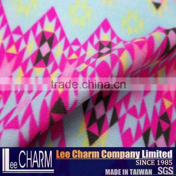 Nylon Spandex Geometry Print Swimming Fabric photo-6