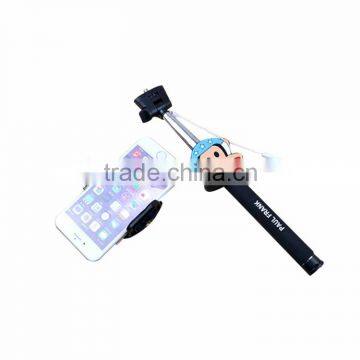 Newest colorful cute silicon cheap monopod selfie stic