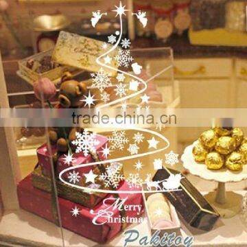 Black Vinyl Christmas Wall Decals for Window Decoration photo-2