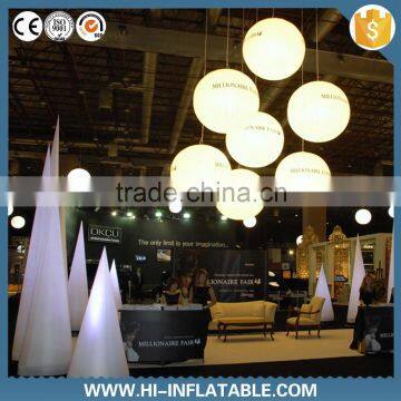 attractive inflatable christmas led light ball with led changable light