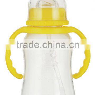 180ml/6oz Fancy Bebek Products Clear PP Kids Milk Feeding Bottle BPA Free A-1074 Y