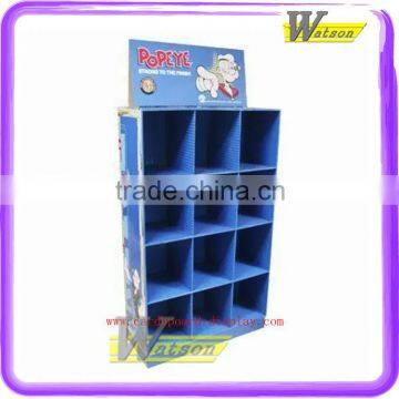 Retail Bookshop Children Textbooks POP Cardboard Corrugated Cells Floor Display Shelf photo-2