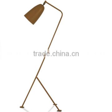 carbon steel matt finished E27 metal floor lamp