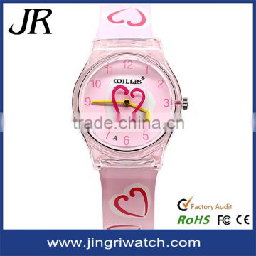 2015 Promotional gift kids watch plastic new designing cheap price Japan movement