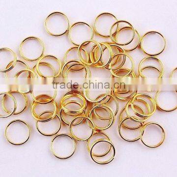 Look!! Fashion Jewelry findings zinc alloy gold jump rings for kids necklaces making!!