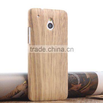 Factory price PC case with Wooden texture for HTC one M7