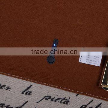 Wholesale High Quality Multifunction Business Custom Leather Trifold Power Bank Notebook photo-5