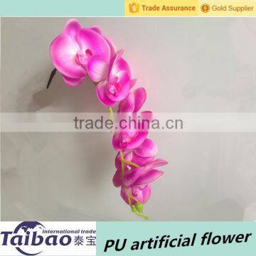 Tianjin factory wholesale pink PU artificial orchid