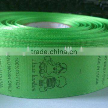 Custom Garment Printed Satin Ribbon Care Label photo-4