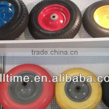 4.00-8 flat free pu foam wheel