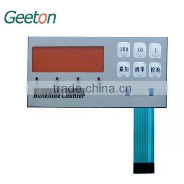 Custom China Screen Printing Embossed Push Button Metal Dome LED Membrane Keypad Switch