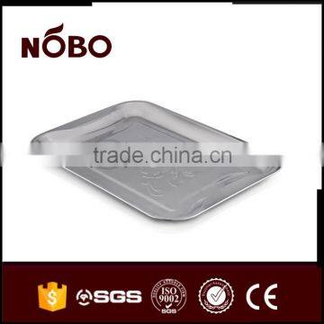 Stainless Steel Orchid Embossed Snacks Serving Tray photo-6