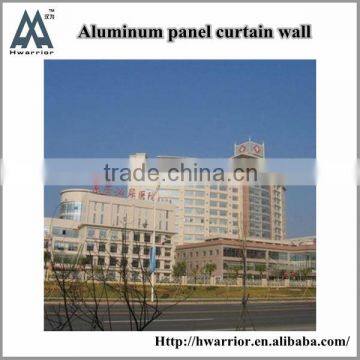 Aluminum facade, aluminum curtain wall system