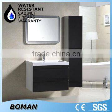 resin basin colored wall hangzhou pvc bathroom cabinet