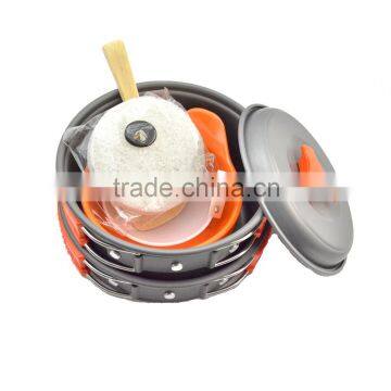 New Orange Outdoor Backpack Camping Cookware Hiking Products Cookware Mess Kit Survival Gear Quality Choice photo-2