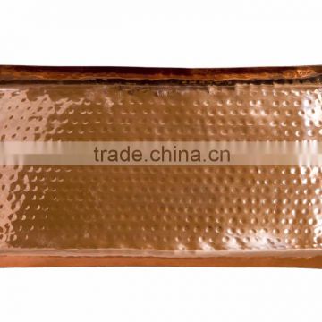 COPPER TRAY, COPPER RECTANGULAR TRAY, DECORATIVE TRAY