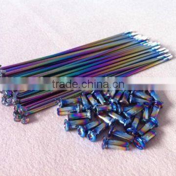 Colorful Motorcycle Nipples and Spokes, Electrophoretic Plating photo-5