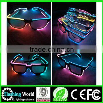 Newest China Wholesale el Sound Activated Sunglasses photo-2