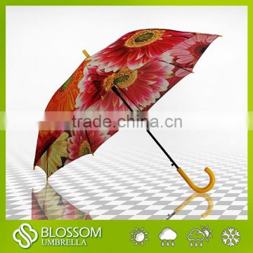 Fashion and good quality sunflower heat transfer umbrella