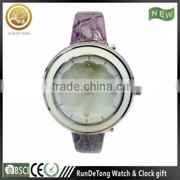 Epoxy case fashion vogue watch stainless steel back women