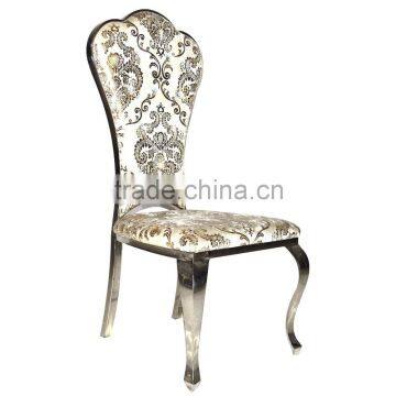 pu modern stainless banquet chair