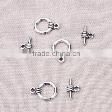 jewely findings Tibetan Silver Toggle Clasps Ring 11*15mm necklace bracelet clasp