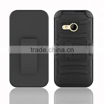 Special wholesale price Dual Layer Plastic and Silicone Tough hard rugged Shockproof Armor Case For HTC One M8 mini