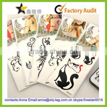 2014 Most popular fashion cool custom sexy cat tattoo sticker