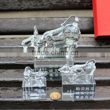 crystal cattle little Crystal Gift for Home office Decoration