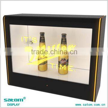 Trapezoidal LED Line On The Side Transparent Oled Screen For LCD Display Showcase                        
                                                Quality Choice