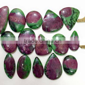 Ruby Zoisite stone cabochon