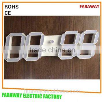 3D White Solid Led Digital Table Clock,/led Desk Clock photo-4