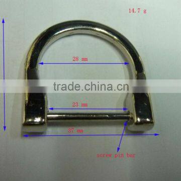 metal bag accessories buckle with screw pin bar