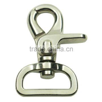 High quality eco-friendly 25mm zinc alloy metal d ring snap hook for bag belt