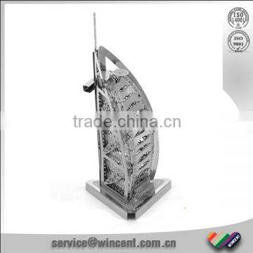 Factory Wholesale Famous Building Arabia tower shape Mini metal puzzle in stock