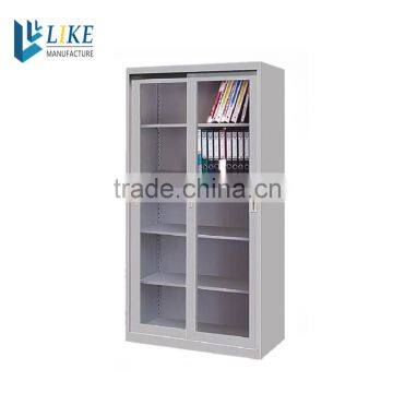 Steel cupboard 2 glass liding doors Steel file cabinet                        
                                                Quality Choice