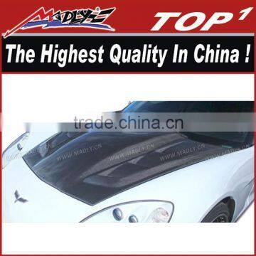 Carbon Hood for 2005-2013 Chevrolet Corvette C6 Carbon Creations H-Design Hood for Corvette C6
