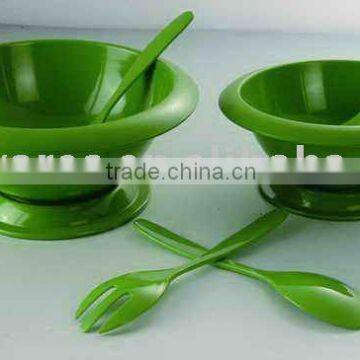 Exquisite design green melamine salad bowl ware sets