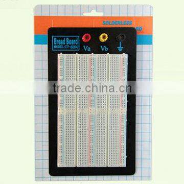 2014 hot sell white ABS metal reed 1500 points breadboard universal electronic board