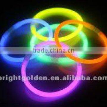 ROHS approved assorted color premium glow in the dark stick bracelet