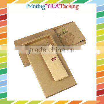 ECO Friendly Material brown kraft craft paper tea box