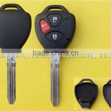 Replacement 3 button remote key blanks wholesale key shell fob case for Toyota
