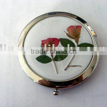 two side metal compact Mirrors in round shape