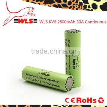 18650 KV6 Battery Original WLS kv6 Battery 2800mAh 18650 kv6 lithium battery WLS KV6