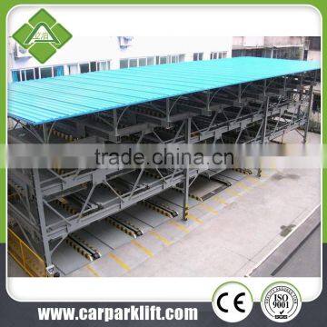 Garage mechanical puzzle parking system and lift-sliding automatic parking equipment