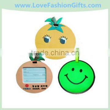 Apple Smiley Luggage Tag/Apple&Orange Face Name Tag