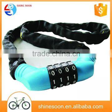 wholesale price scooter combination Bicycle chain lock with handle bag